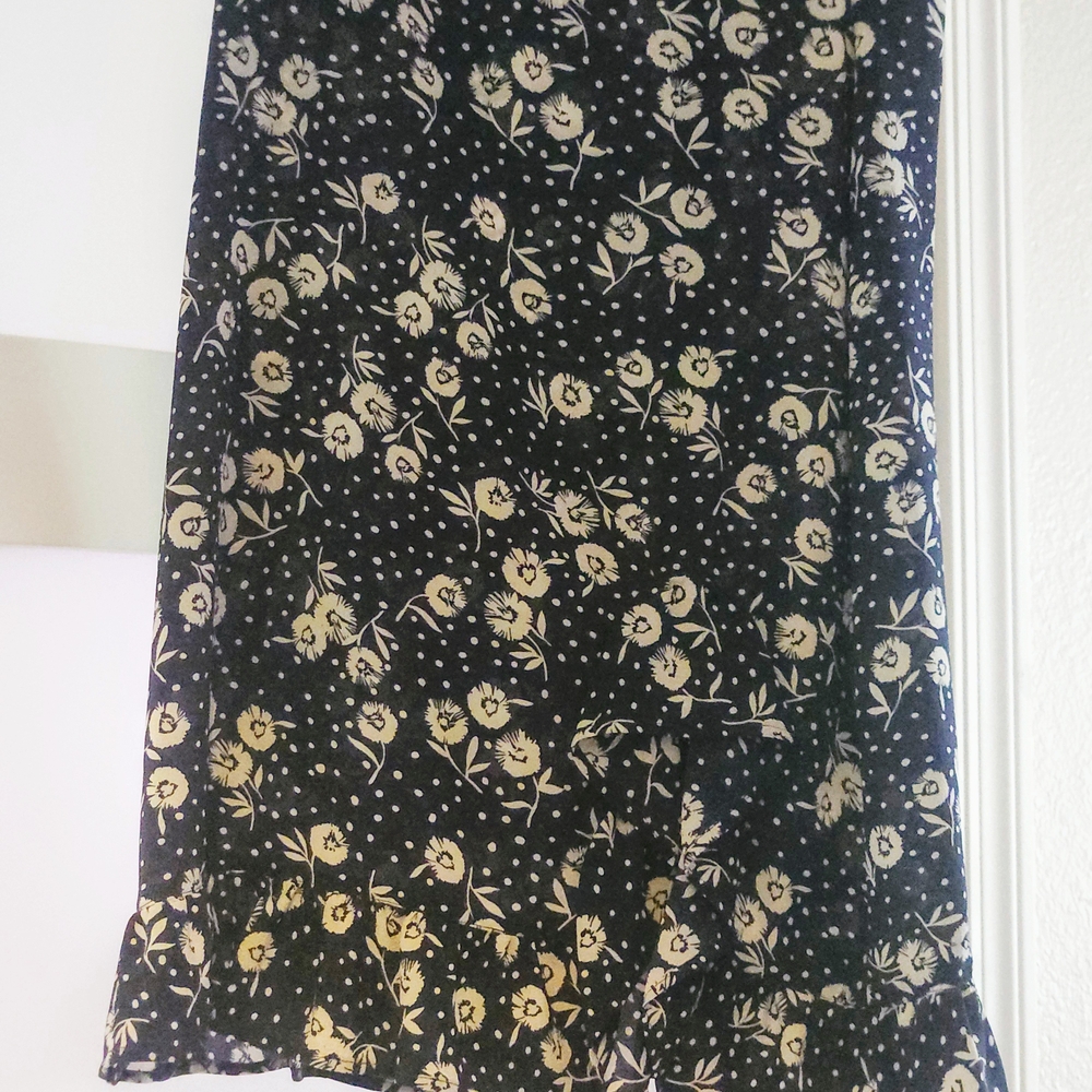 Floral Navy Skirt